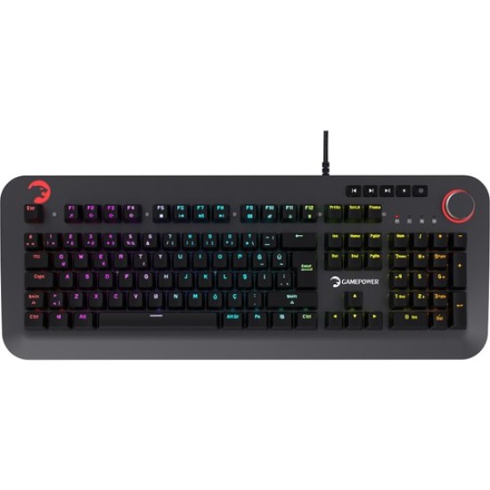 Gamepower Starscream 60M Rgb Mavi Switch 60 Milyon Türkçe Q USB Suya Dayanıklı Optik Mekanik Gaming Klavye (3x Switch Hediyeli) 3 Yıl Garantili