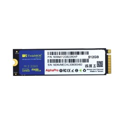 Twinmos 512GB M.2 Pcıe Gen3 Nvme SSD (3600-3250MB/S) Tlc 3dnand (NVME512GB2280AP)