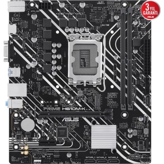 ASUS PRIME H610M-K Intel H610 5600 DDR5 LGA1700 mATX