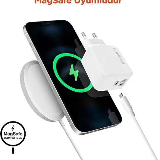 Hypergear 30W Usb-C Duvar Şarj Cihazı Beyaz