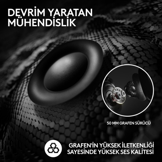 Logitech G PRO X 2 LIGHTSPEED Kablosuz DTS:X Headphone 2.0 - 7.1 Surround Ses Oyun Kulaklığı - Beyaz