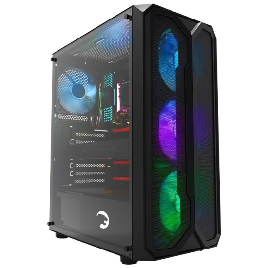 GamePower Aura 4*120mm Siyah Fan A-RGB Şerit Led Gaming Kasa