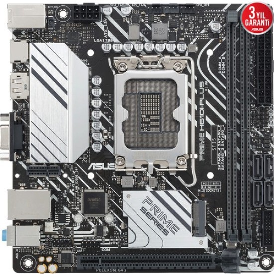 ASUS PRIME H610I-PLUS-CSM Intel H610 5600 DDR5 LGA1700 Mini ITX  (PRIME H610I-PLUS-CSM) Anakart