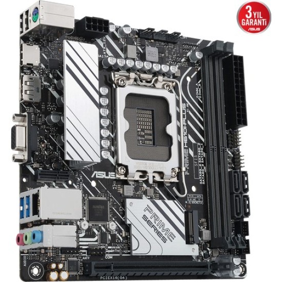 ASUS PRIME H610I-PLUS-CSM Intel H610 5600 DDR5 LGA1700 Mini ITX  (PRIME H610I-PLUS-CSM) Anakart