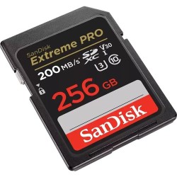 Sandisk Extreme Pro 256GB 200/140MB/S Sdxc V30 Uhs-I U3 Hafıza Kartı SDSDXXD-256G-GN4IN