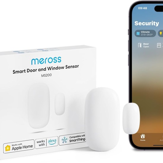 Meross Wi-fi Uzaktan Kontrollü Akıllı Pencere Ve Kapı Sensörü