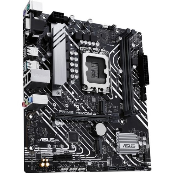 Asus Prime H610M-A-Csm intel H610 Lga1700 Ddr4 3200 Dp Hdmi Vga Çift M2 Usb3.2 Aura Rgb Matx