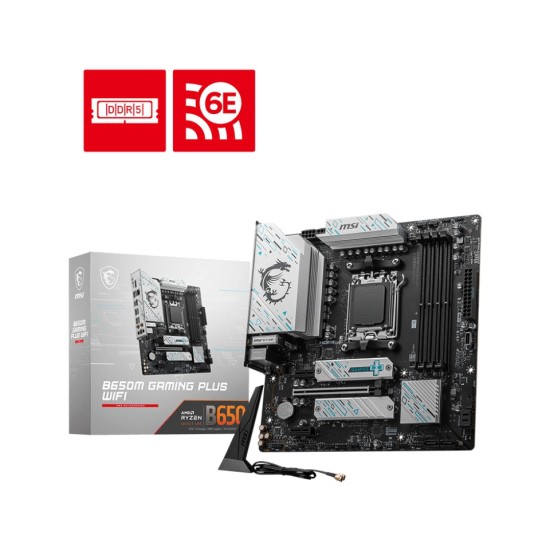 MSI B650M Gaming Plus Wi-Fi AMD AM5 DDR5 Micro ATX Anakart