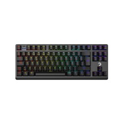 GamePower Eva 7 60M Mekanik Kablolu, 2.4Ghz, Bluetooth 3 Mod Blue Switch Türkçe Q 88 Tuş USB RGB Gaming Klavye