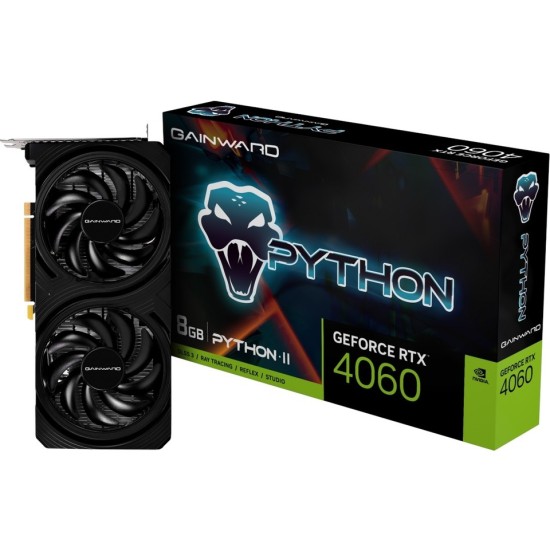 Gainward RTX 4060 Python II NE64060019P1-1070V 128 Bit GDDR6 8 GB Ekran Kartı