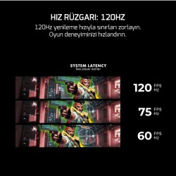 GamePower Vivid F20 27¨ 1500R Curved RGB Beyaz 120Hz 1ms FHD Va Panel 2x2W Speaker Gaming Monitör (Sıfır Ölü Piksel Garantili)