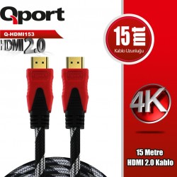 Qport Q-HDMI153 15 m 4K HDMI Kablo