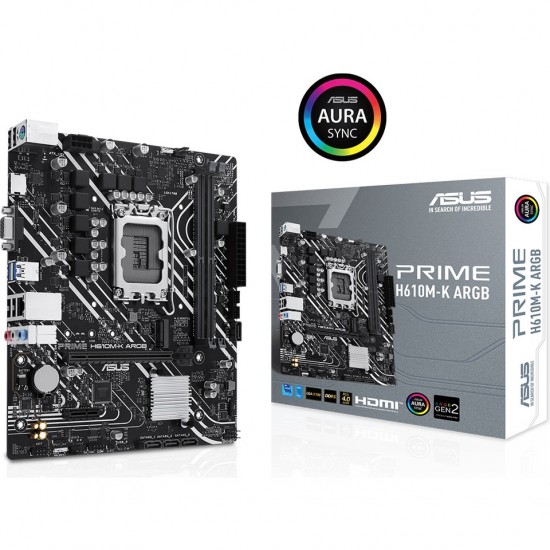 Asus Prime H610M-K ARGB Intel LGA1700 DDR5 Micro ATX Anakart Asus Prime H610M-K ARGB Intel LGA1700 DDR5 Micro ATX Anakart