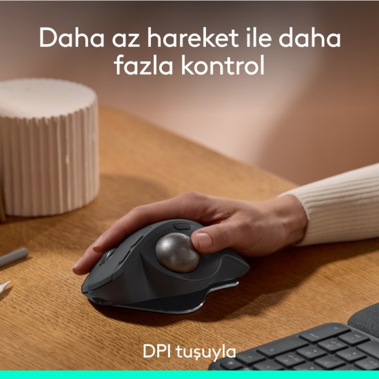 Logitech Mx Ergo S Trackball 910-007260 Şarjlı Sessiz Kablosuz Optik Mouse