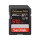 Sandisk Extreme Pro 512GB 200/140MB/S Sdxc V30 Uhs-I U3 Hafıza Kartı SDSDXXD-512G-GN4IN