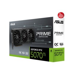 Asus -PRIME-RTX5070TI-O16G-NVIDIA-GEFORCE-RTX 5070 TI-16GB GDDR7-256BIT--OC-2XHDMI-3XDP-DLSS4 Ekran Kartı