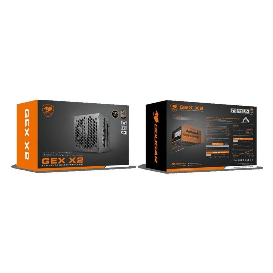 Cougar 850W Gold Gex X2 Gen 5.0 Power 80+ Full Mod Cgr-Gex X2-850