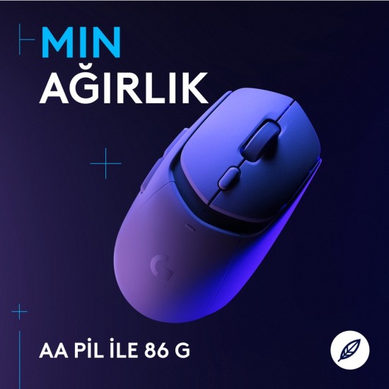 Logitech G G309 Lıghtspeed Hero 25K Sensörlü Pc ve Mac ile Uyumlu Kablosuz Oyuncu Mouse, Beyaz