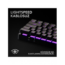 Logitech G Pro X 60 920-011913 RGB %60 TKL Tactile Switch Kablolu/Kablosuz Mekanik Oyuncu Klavyesi