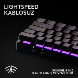 Logitech G Pro X 60 920-011913 RGB %60 TKL Tactile Switch Kablolu/Kablosuz Mekanik Oyuncu Klavyesi
