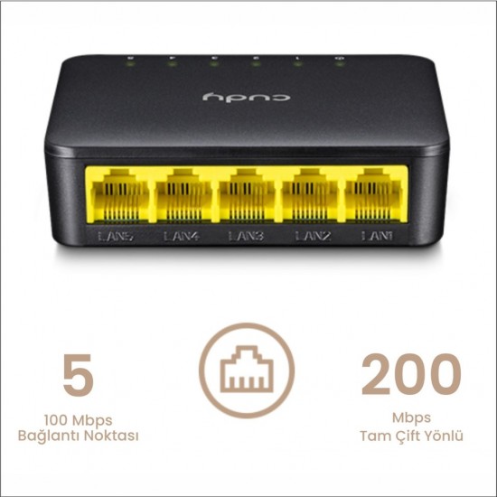 Cudy FS105D 5 Port 10/100 Mbps Switch