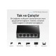 Cudy FS105 5port 10/100MBPS Duvar Montajlı Metal Masaüstü Switch
