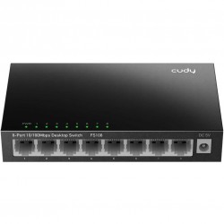 Cudy FS108 8port 10/100MBPS Duvar Montajlı Metal Masaüstü Switch