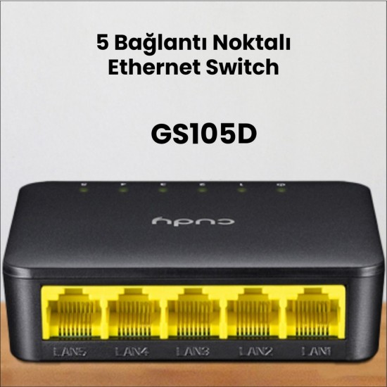 Cudy GS105D 5 Port 10/100/1000 Mbps Gigabit Switch