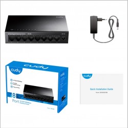 Cudy GS108 10/100/1000MBPS 16K Mac 8 Port Gigabit Metal Switch