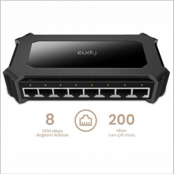 Cudy GS108D 8 Port 10/100/1000 Mbps Gigabit Switch