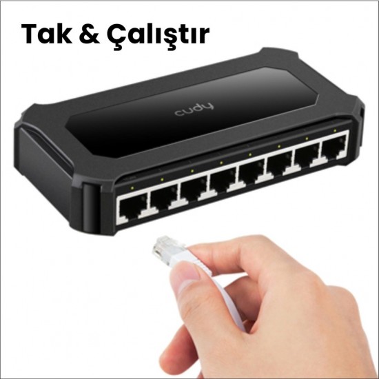 Cudy GS108D 8 Port 10/100/1000 Mbps Gigabit Switch