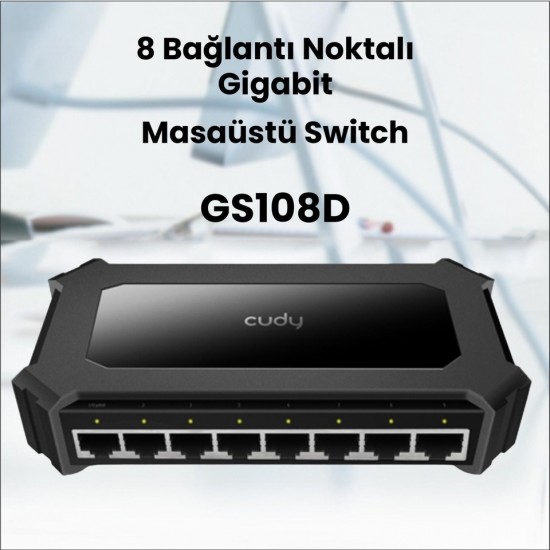 Cudy GS108D 8 Port 10/100/1000 Mbps Gigabit Switch