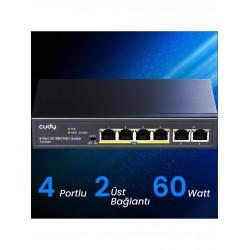 Cudy FS1006P 4 Port 10/100 Mbps Switch
