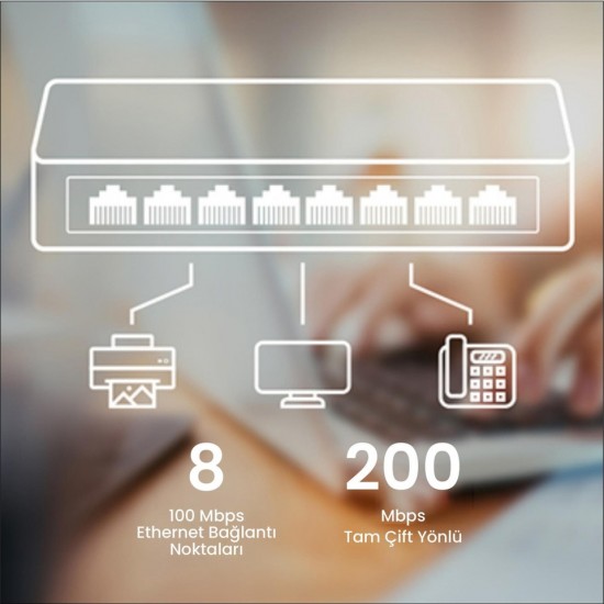 Cudy FS1006P 4 Port 10/100 Mbps Switch
