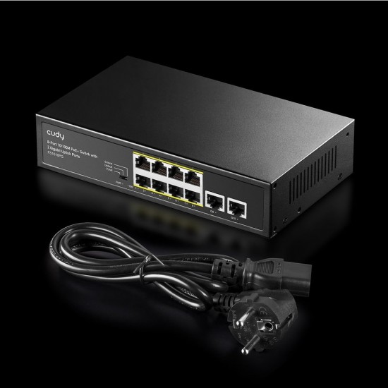 Cudy FS1010PG 10 Port 10/100 Mbps PoE Switch
