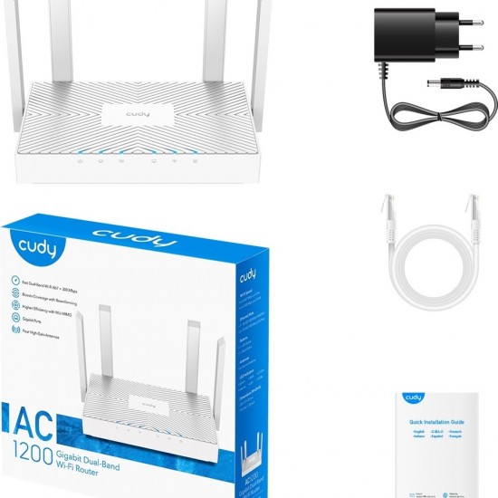 Cudy WR1300E 3 Port 1200 Mbps Router