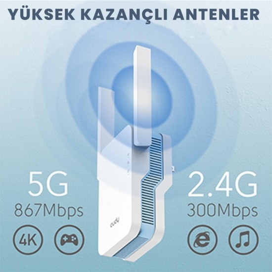 Cudy RE1800 1800 Mbps Wifi Güçlendirici