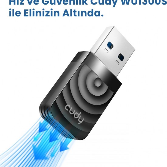 Cudy WU1300S 1300 Mbps Kablosuz Ağ Adaptörü