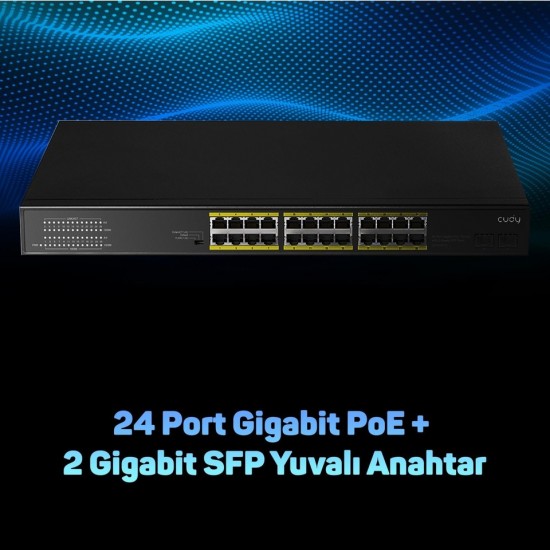 Cudy GS1028PS2 24 Port 10/100/1000 Mbps Gigabit Switch
