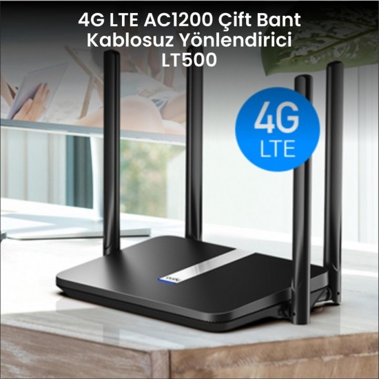 Cudy LT500 4 Port 1200 Mbps 4G LTE Router