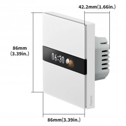 Aqara Ekranlı Kontrol Anahtarı V1 WS-K02D (Apple Home Destekli)