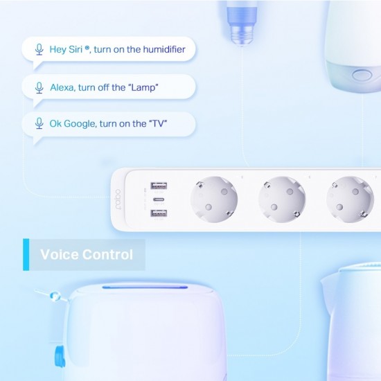 TP-Link Tapo P300 3'lü 2 USB 1 Type-C Wi-Fi Akıllı Priz