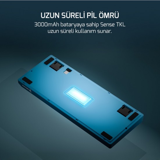 Gamepower Sense RGB TKL Red Switch Kablolu/Kablosuz Mekanik Oyuncu Klavyesi