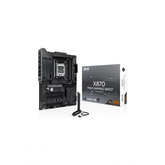 Asus X870 Max Gamıng Wıfı7 Ddr5 Hdmı-Dp Typec Pcıe 5.0 Am5 Atx
