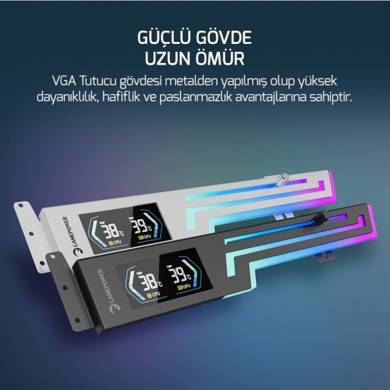 Gamepower HeatSync Siyah ARGB Ekran Kartı Desteği
