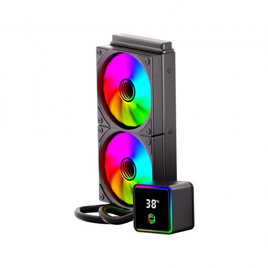 Frisby FCL-240B 240mm ARGB LGA1851/1700 & AM5 Siyah Sıvı Soğutma 