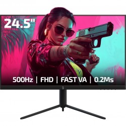 Gamepower Lucid S50 24.5'' 0.2 ms Full HD Pivot 500 Hz Oyuncu Monitörü