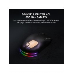 Gamepower Fenix 24.000DPI Triple Mode (Kablolu/bluetooth/2.4g) Siyah Gaming Mouse