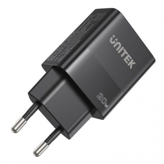 Unitek 20W Hızlı Şarj Adaptörü 1xusb-C P1124ABK-EU