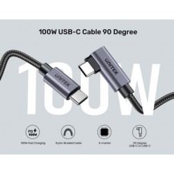 Unitek C14123BK-2M 2 m Type-C to Type-C Hızlı Şarj Kablosu